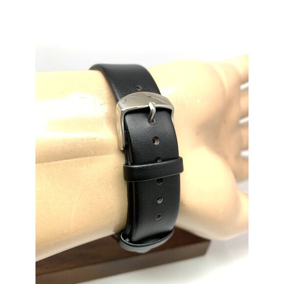 Seiko Men's Watch SSB007 Quartz Chronograph Black Dial Leather Strap 40mm - Picture 10 of 14